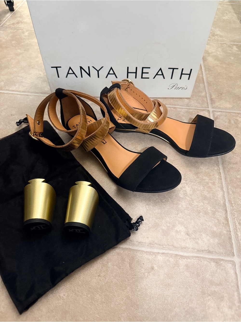 Tanya Heath Convertible Heels Fits US Size 7, EU 37 with Golf Block Heels